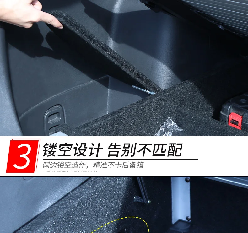 2013- подходит для Mitsubishi Outlander, автомобильные аксессуары, коробка для хранения багажника, перегородка, отсек для хранения, Волшебная коробка