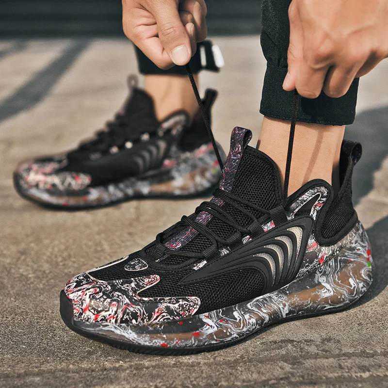 Новинка Фирменная мужская обувь Повседневные туфли из сетчатого материала