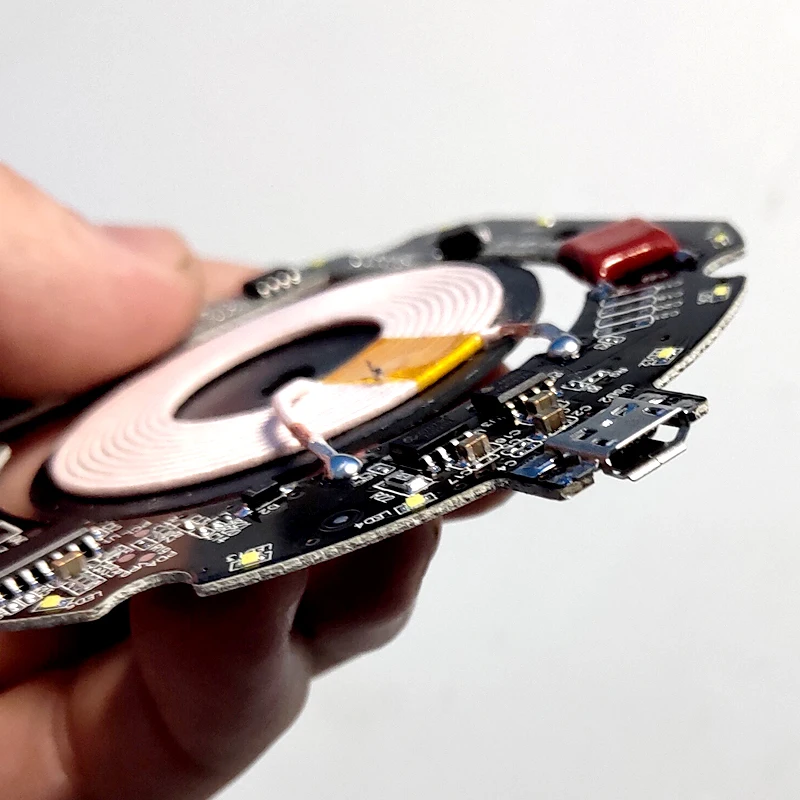 10 Вт PCBA Qi Беспроводное зарядное устройство для samsung S8 монтажная плата катушка DIY для iphone Беспроводное зарядное устройство для iphone док-станция xiaomi mi8 VEEAII