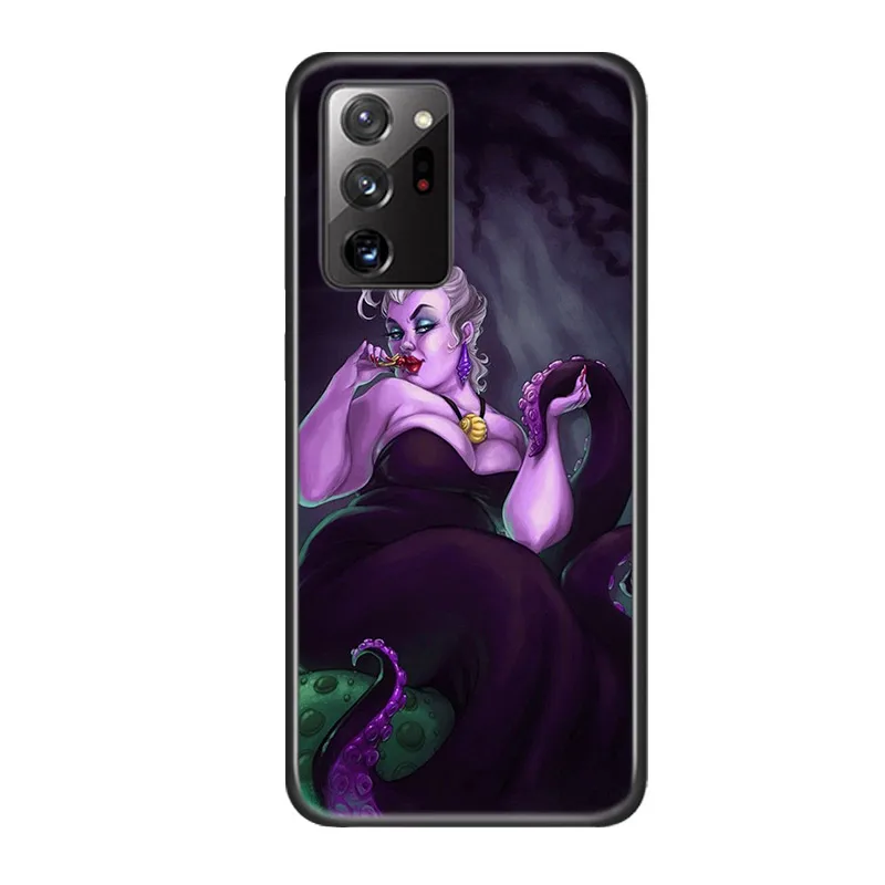 Villain Disney Princess For Samsung Galaxy A73 A52S A72 A71 A52 A51 A22 A12 A32 A21S 4G 5G Silicone Soft Black Phone Case