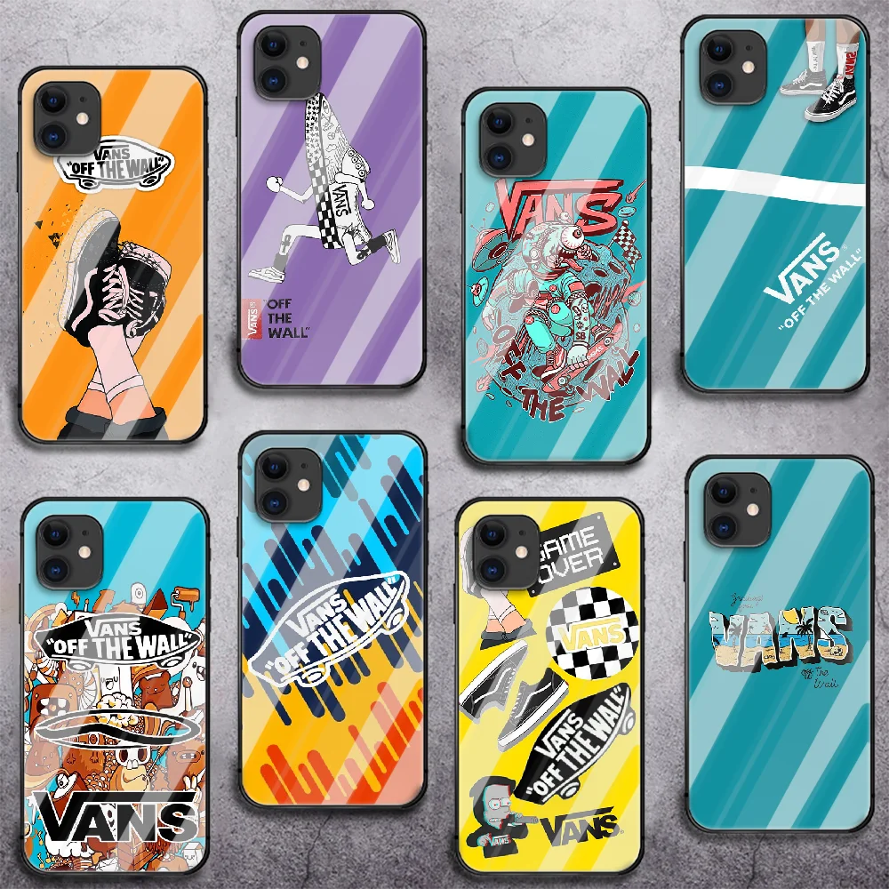 

fashion brand Creativity Phone Tempered Glass Case Cover For IPhone 6 6S 7 8 11 12 X Xr Xs Se 2020 Pro Max Plus Mini Phone case