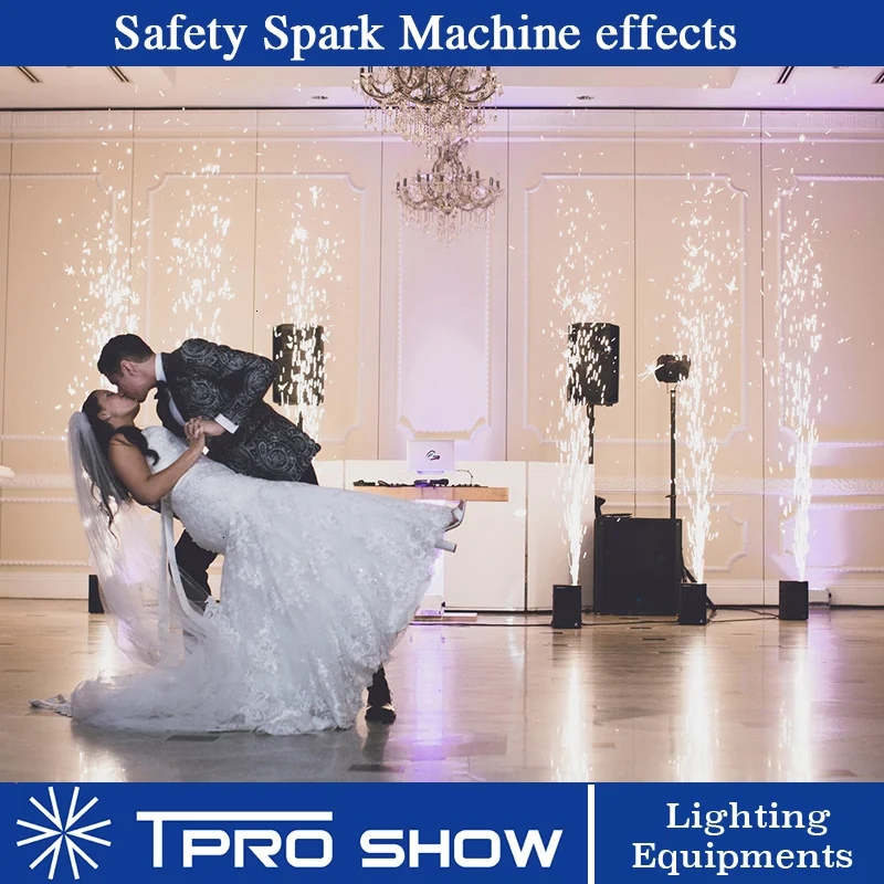 Remote Control Fireworks Cold Spark Machine 400W Sparkular Fountain Dmx Stage Lighting Equipment Sparklers Effect For Wedding DJ | Лампы и