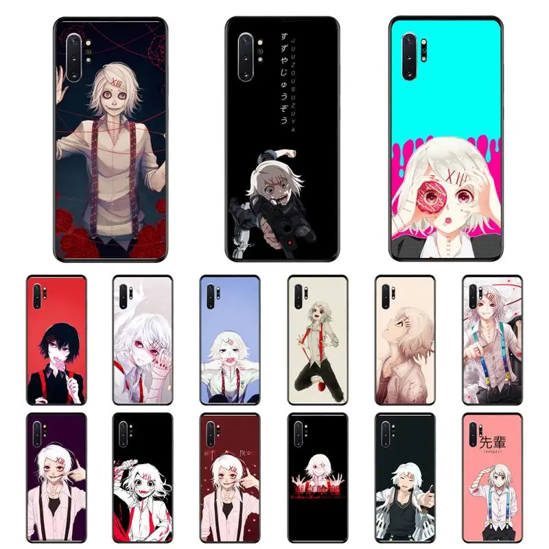 

Anime JUUZOU SUZUYA Tokyo Ghouls Phone Case For Samsung Note 7 8 9 20 Note 10 Pro lite 20ultra M20 M10 Case