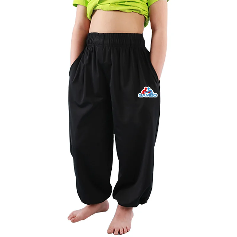 Тренировочные штаны для мальчиков и девочек китайские тренировочные кунг фу