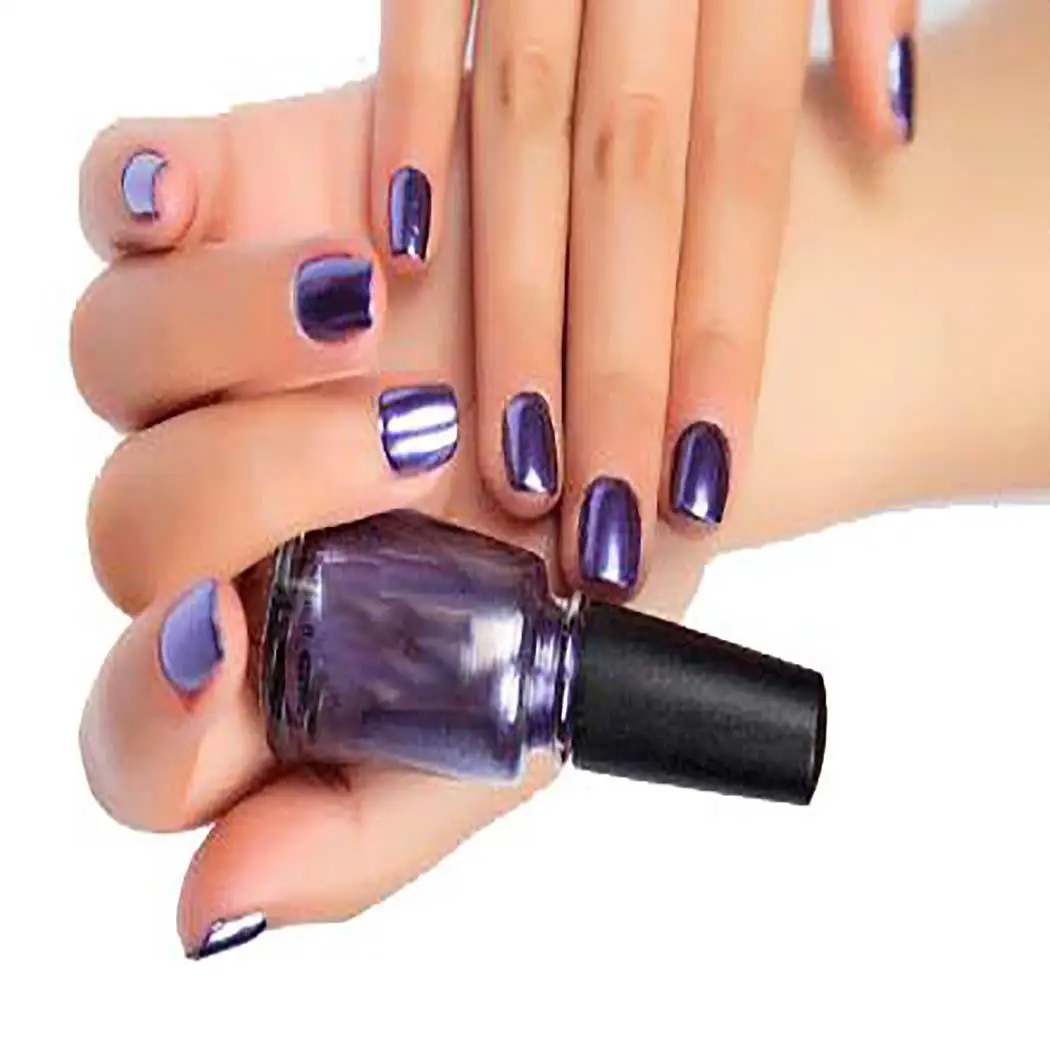 color 8 Женский косметический эффект зеркальных ногтей лак для ногтей мягко нанесен на поверхность ногтей гель лак хромированный ноготь искусство - Цвет: color 8