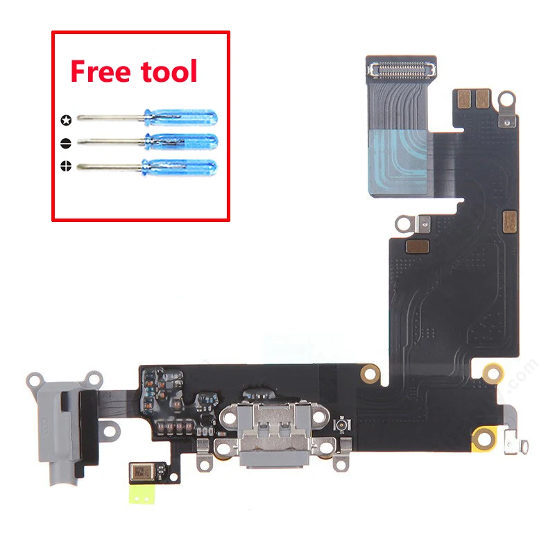 100% новое тестирование для iPhone 6 Plus usb зарядное устройство док порт разъем с гибким