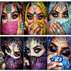 Алмазная картина сделай сам, картина 5D с индейскими стразами для вышивки крестиком, полноразмерная, квадратная, круглая, для домашнего декора, ручное искусство, подарок