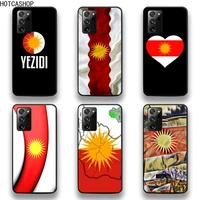 yazidis flag phone case for samsung galaxy note20 ultra 7 8 9 10 plus lite m51 m21 m31s j8 2018 prime