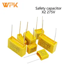 Safety Capacitor X2 275V 104K 1UF/0.68/0.33/0.22/0.1uf/0.47UF Correction Capacitor 10pieces
