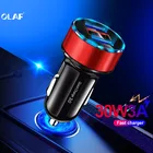 OLAF QC 3,0 Автомобильное зарядное устройство USB для Samsung a50 S9 Быстрая зарядка 3,0 30 Вт 3A быстрая зарядка автомобильное зарядное устройство 2 USB-порта зарядное устройство