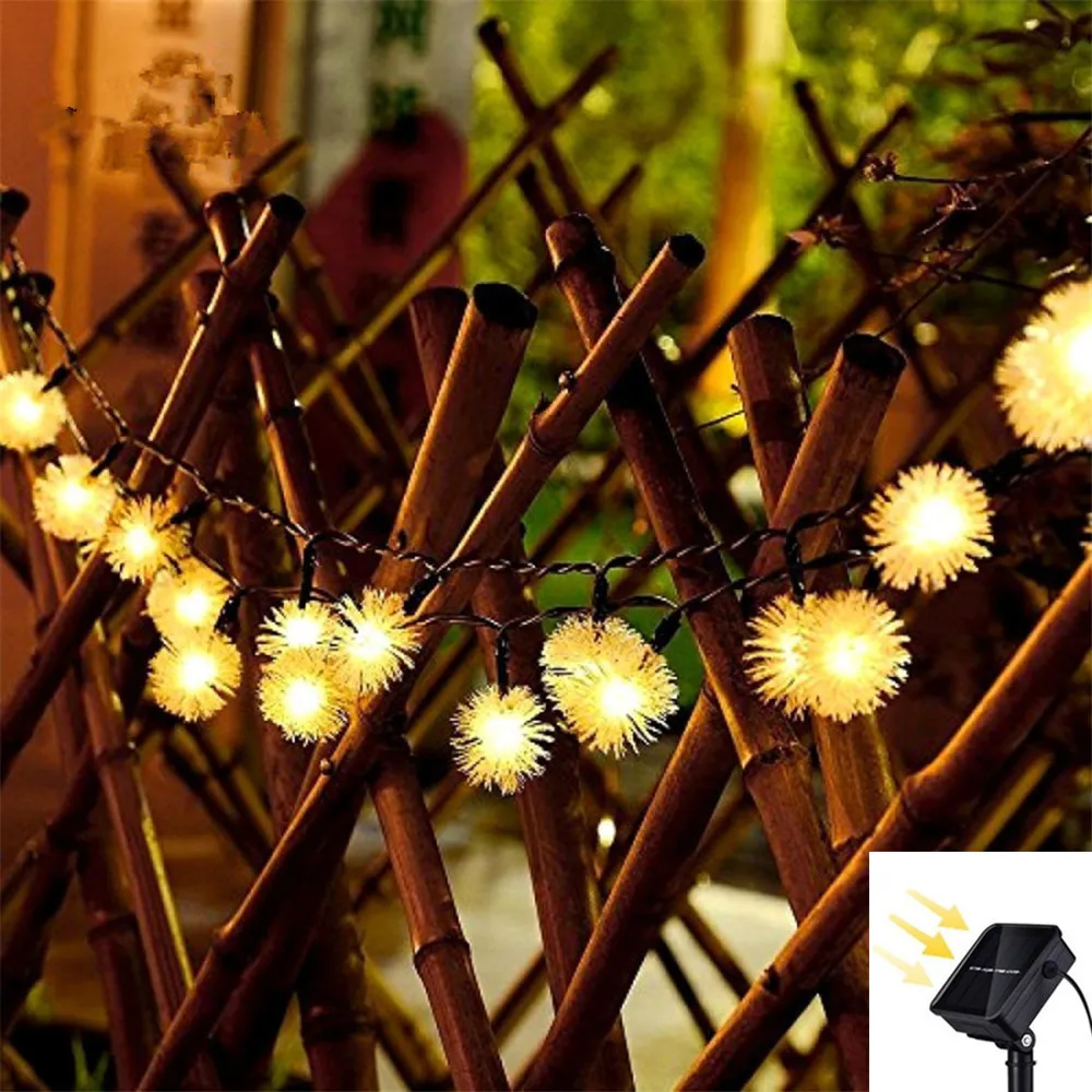 

20/30LED Solar Snow Flake Fairy String Light Christmas Light Outdoor Waterproof For Party Holiday Wedding Room Garden Decor Lamp