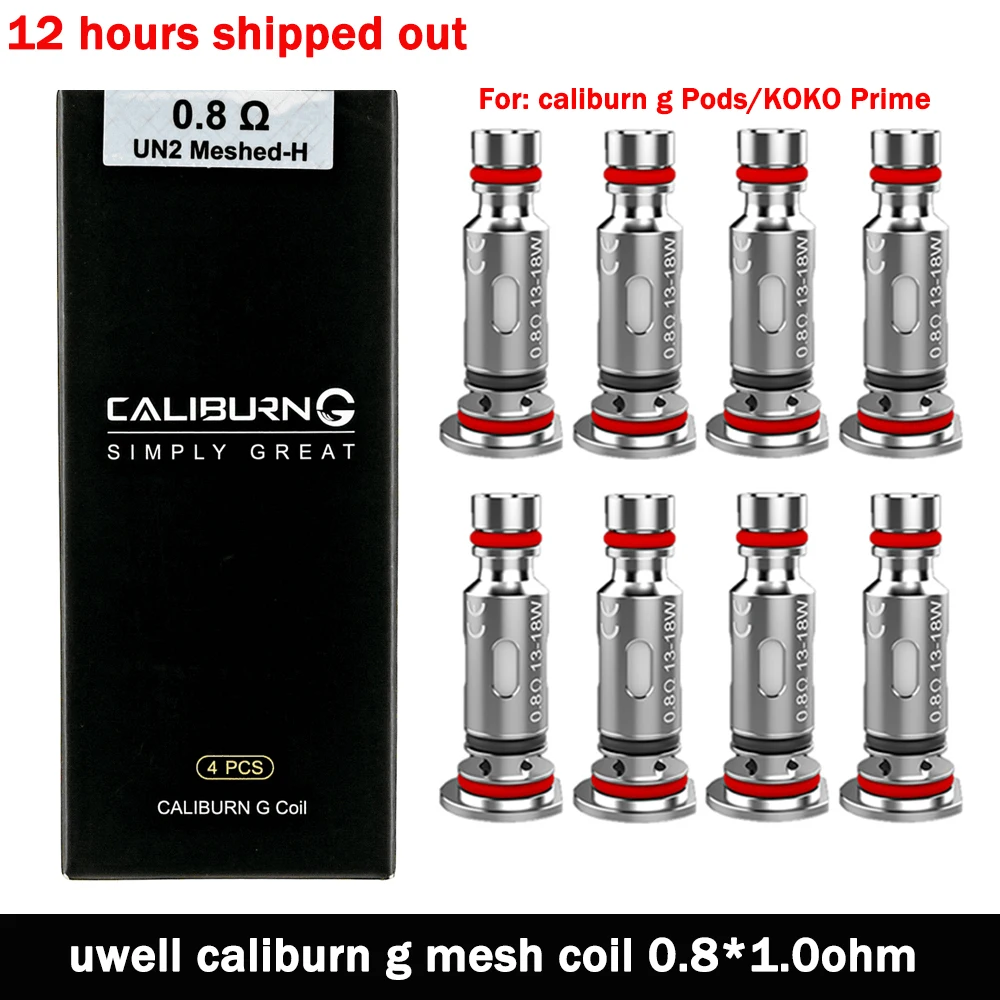 Original UWELL Caliburn G Coil 0.8ohm 1.0ohm For Caliburn g Pods KOKO Prime Cartridge