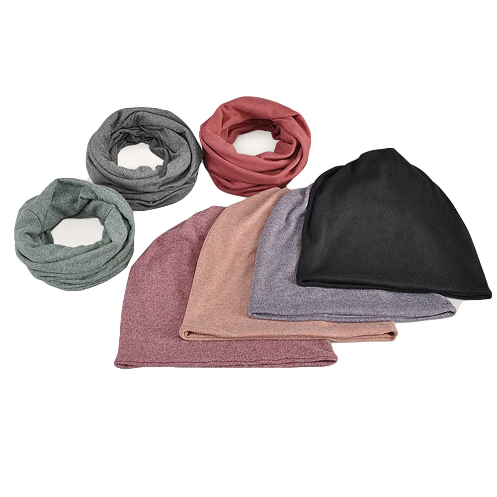 Унисекс женская и мужская одноцветная шапка многофункциональная Повседневная