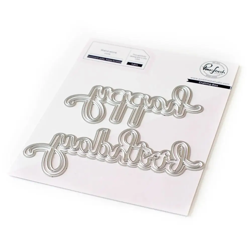 

Happy birthday Letters Metal Cutting Dies Scrapbooking Craft Stencil Handmade Tools Make Album Model Mould Mold Decor Template