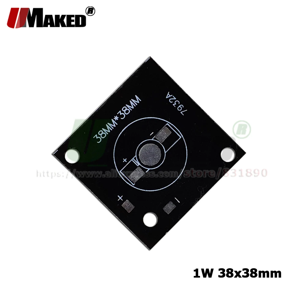 Светодиодный PCB 1/3 Вт высокой мощности светодиодный алюминиевый пластины для прожектора instal Светодиодный радиатор 1 Вт 3 Вт 5 Вт 6 Вт 7 Вт 9 Вт планка PCB для аквариума светильник