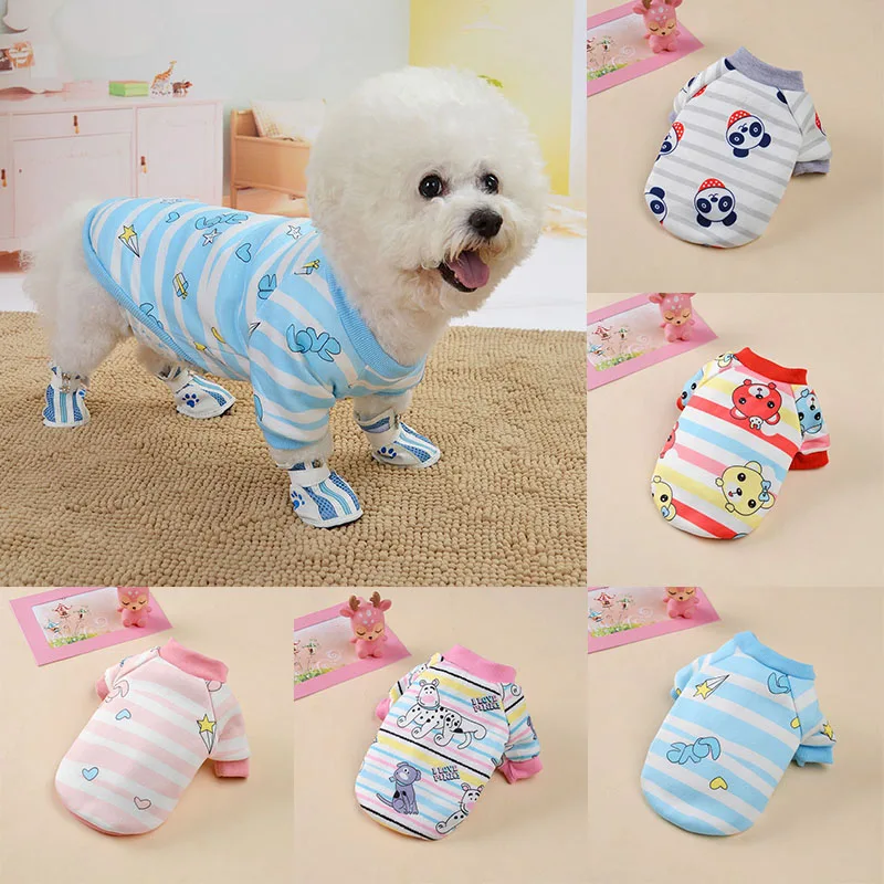 2019 Милая Одежда для собак свитшот мягкая одежда щенка милая с мультяшным принтом