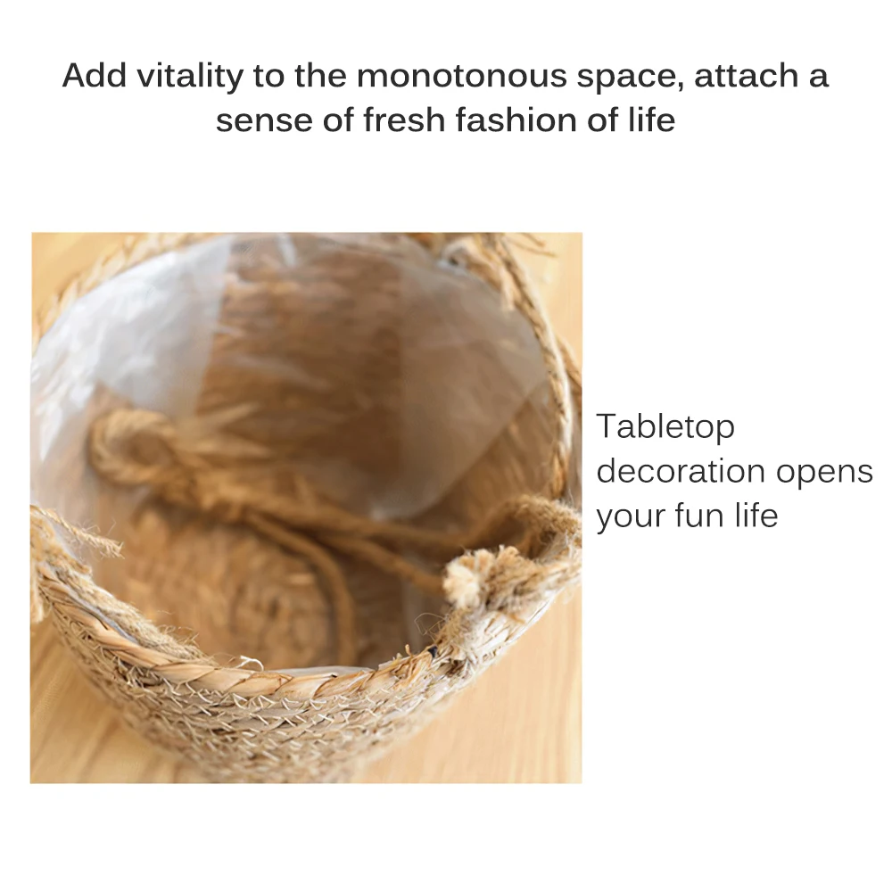 Подвесная корзина для растений из ротанга многофункциональная посадочная