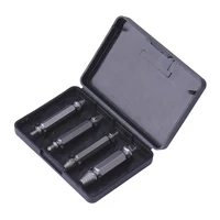 4 pcs screw extractor drill bits guide set broken speed out easy out bolt stud stripped screw remover tool