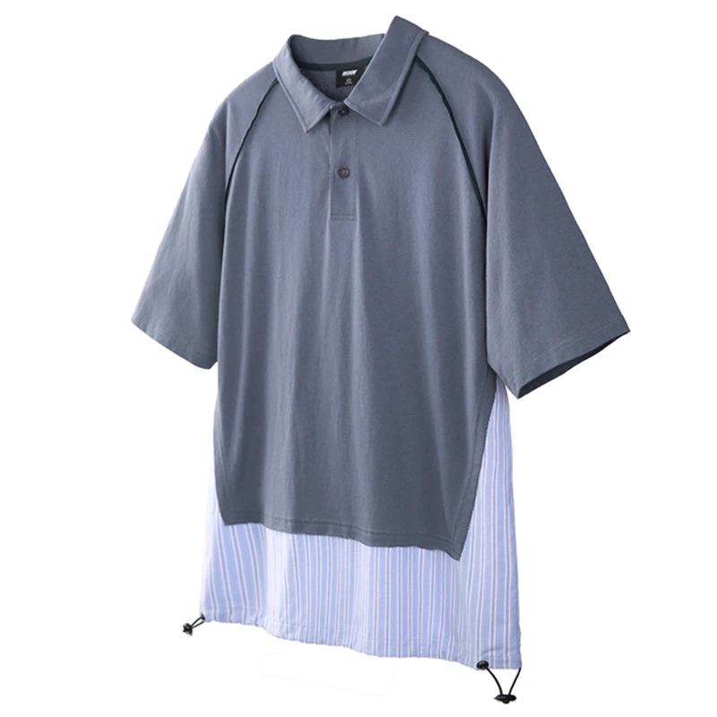 VIISHOW 2019 летние мужские хлопчатобумажные рубашки поло мужчин поддельные из двух