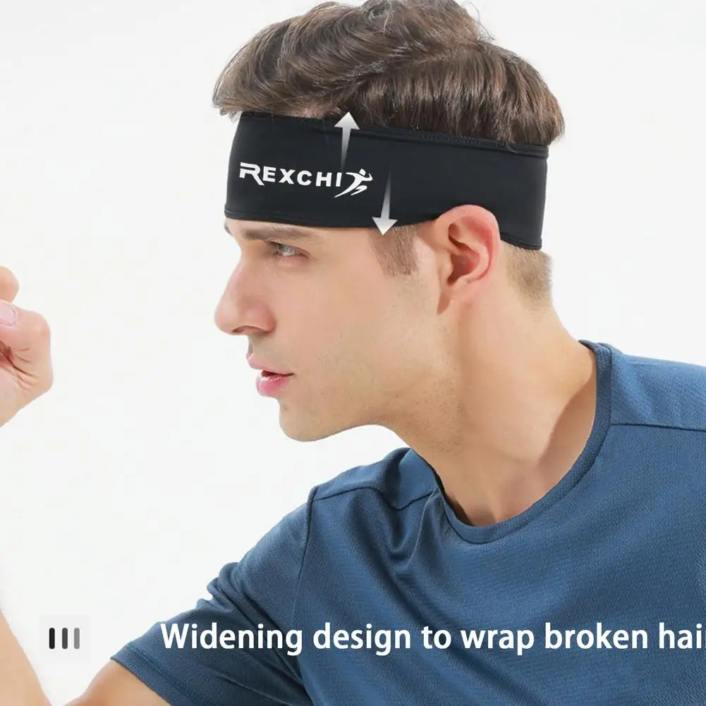 

Outdoor Sports Headband Moisture Wicking Hairband High-strength Elasticity Anti-sweat Band For Running Hiking Basketball Cycling