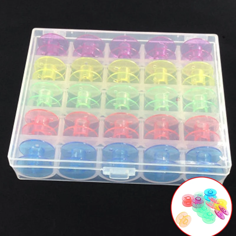 Набор катушек для швейной машинки чехол шпулек аксессуары шитья 10/25 шт. | Дом и сад