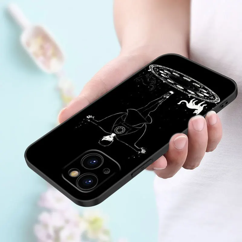 Чехол Witch and Cat для Apple iPhone 13 12 Mini 11 Pro XS Max XR X 8 7 6S 6 Plus 5S 5 SE 2020 мягкий черный чехол из