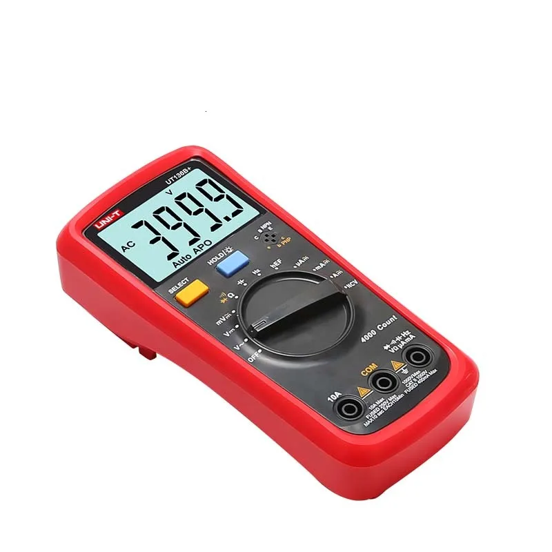 UNI-T UT136B+/UT136C+ мультиметр Цифровой мультиметр тестер AC DC Вольтметр Амперметр Ом Емкость HFE диод/Транзистор тестер