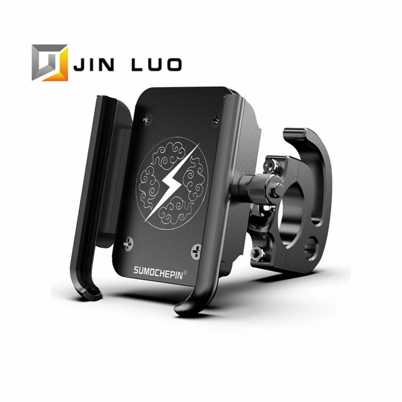 Держатель для телефона мотоцикла велосипеда с ЧПУ алюминиевый сплав Поворот 360