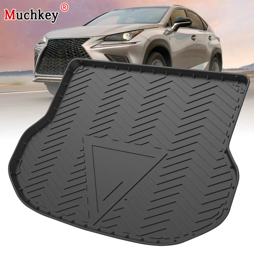 

Muchkey TPE Trunk Mat For Lexus NX 2015 2016 2017-2020 Car Waterproof Non-Slip Custom Rubber 3D Cargo Liner Accessories