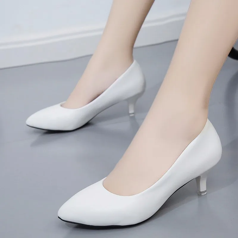 

New Fashion zapatos de mujer Women's High Heels Sexy Bridal Party Mid-heeled High Heels Pointed Pump High Heels Women's Shoes