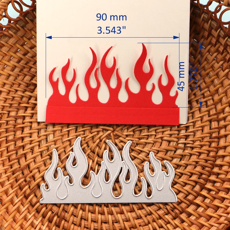 

DUOFEN METAL CUTTING DIES fire flame branches stencil DIY Scrapbook Paper Album 2021 new