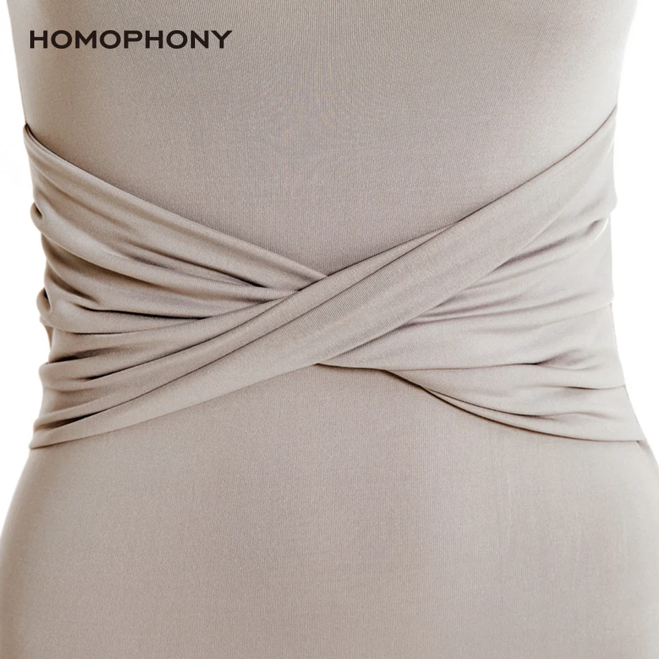 

Homophony Women Dress Pleated Solid Simple Elegant Pencil Dress Square Collar Sleeveless Knee-Length Spring and Summer