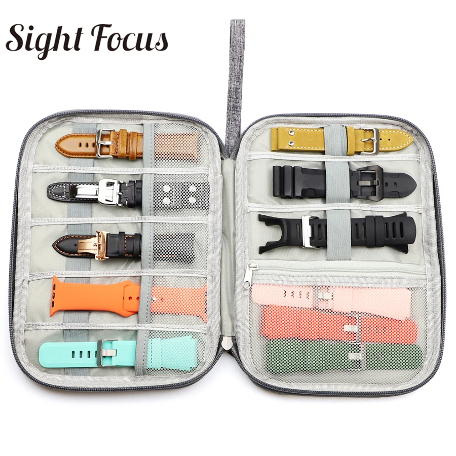 Watchband Storage Case Travel Watch Pouch Organizer For Apple Watch band Box Portable Watch Strap Bag Jewelry Box Caja de reloj