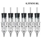 20 шт., Одноразовые стерилизованные иглы для тату-машинки, 0,35 мм