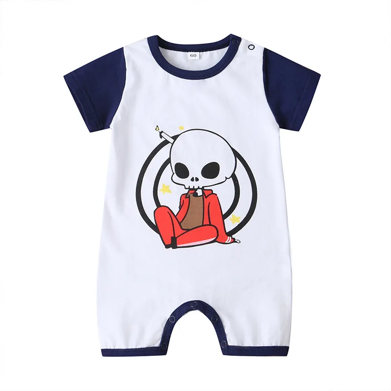 

2020 Summer Baby Infant Rompers Baby Boys Clothes Short Sleeve O Neck Print Cartoon Cute Baby Clothes Rompers Kids Baby Costume