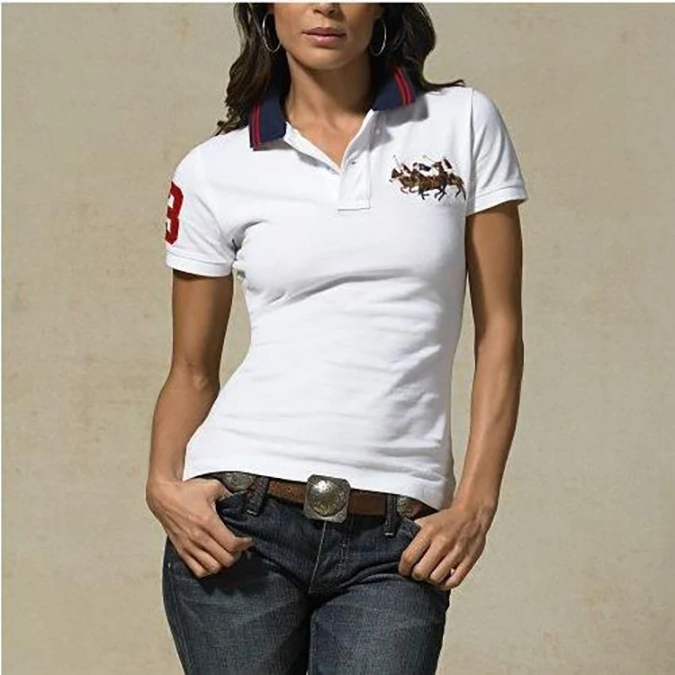 Top quality polos mujer 2020 summer new Polo women's shirt Breathable polo shirts cotton casual solid colour lady tees fashion | Женская