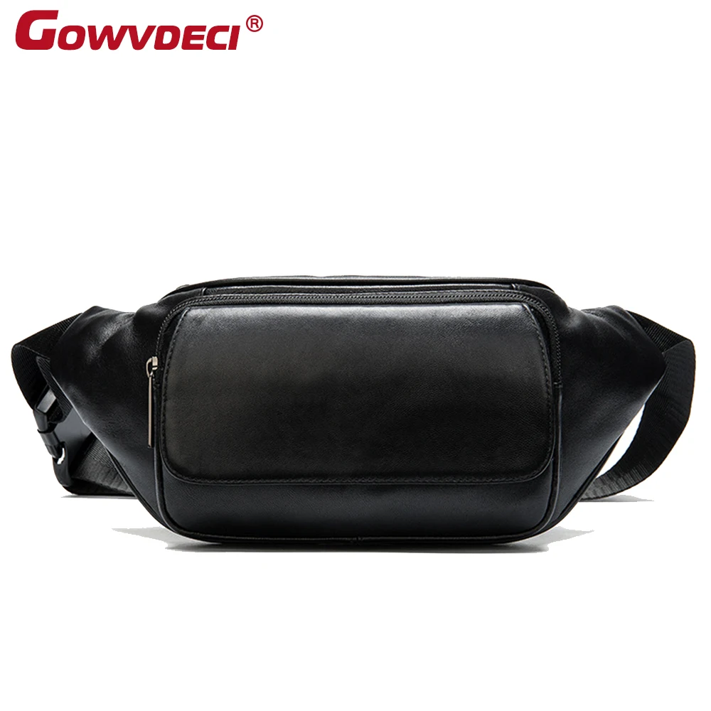 Сумка из натуральной овечьей кожи для мужчин и женщин|Поясные сумки| |