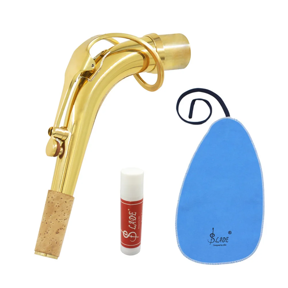 

Mediant Saxophone Sax Bend Neck Replacement Brass Material With Cleaning Cloth Saxophone Accessories