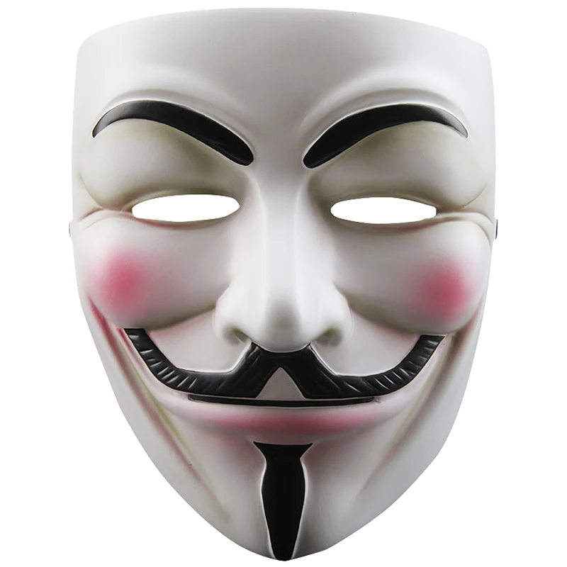 

Practical V for Vendetta Anonymous Guy Fawkes Resin Cosplay Mask Party Costume Prop Toys