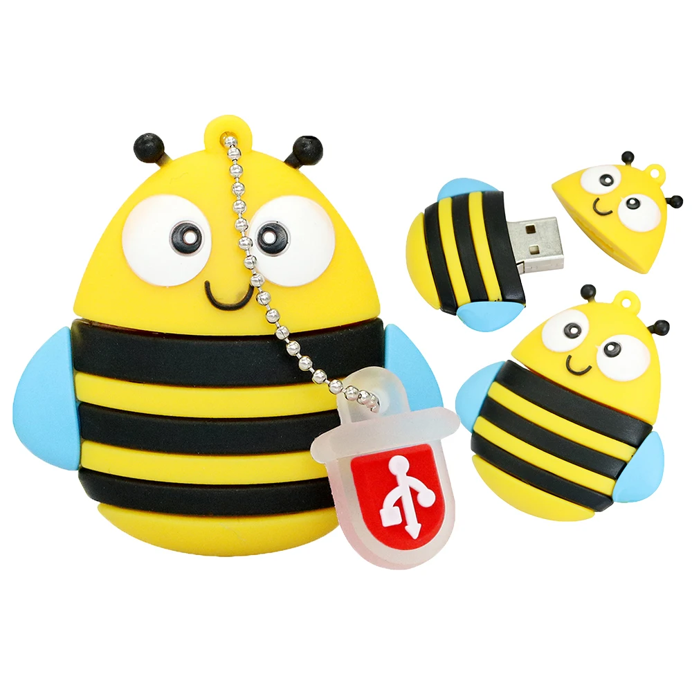 Новое поступление USB флеш накопитель 128 ГБ 4 8 16 32 64 Мини милая сова/робот память 7