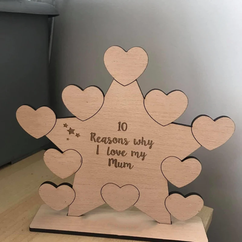 

DIY Lettering Handmade Ornaments Christmas Mothers Valentine's Day Gifts Love Ornaments Home Furnishings Decorative Crafts