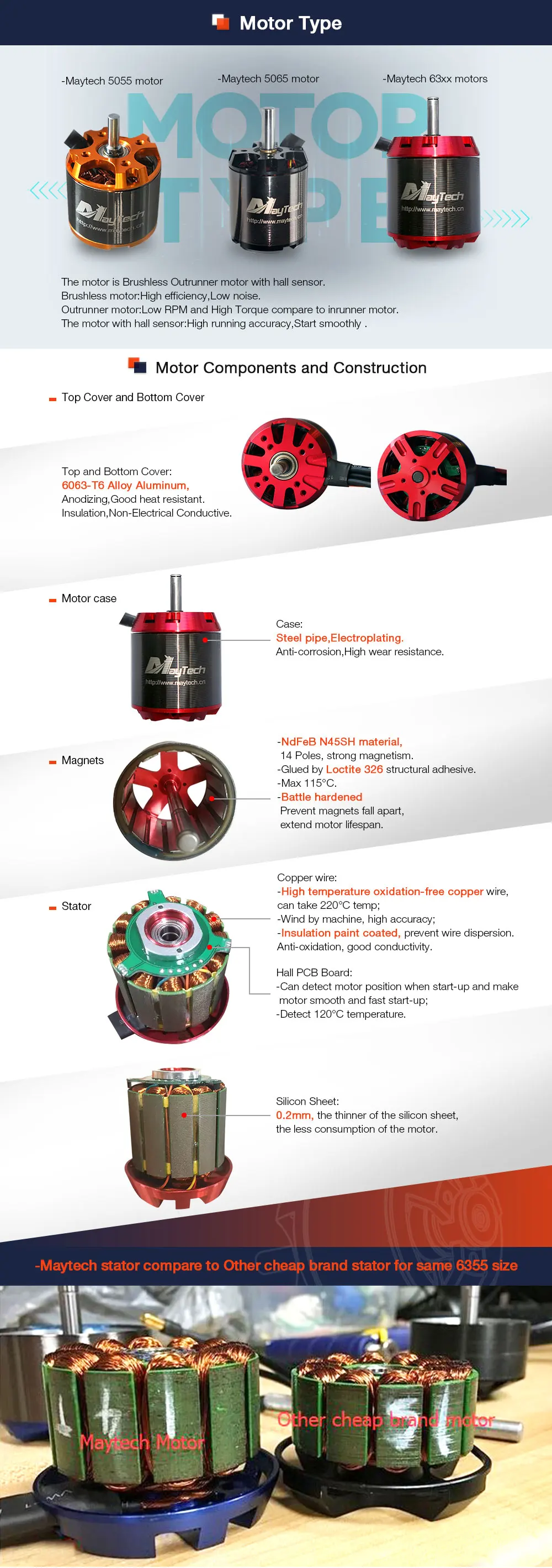 Maytech распродажа скейтборд оборудование 6374 90KV сенсорный двигатель