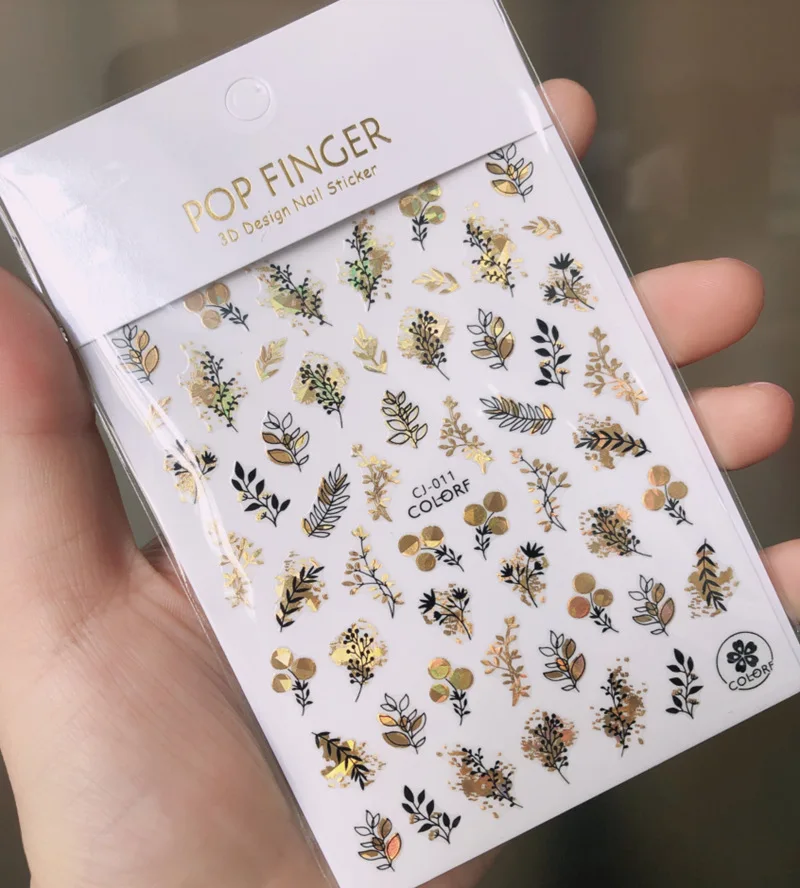Милые наклейки для дизайна ногтей 12 видов простой Летний стиль переводной