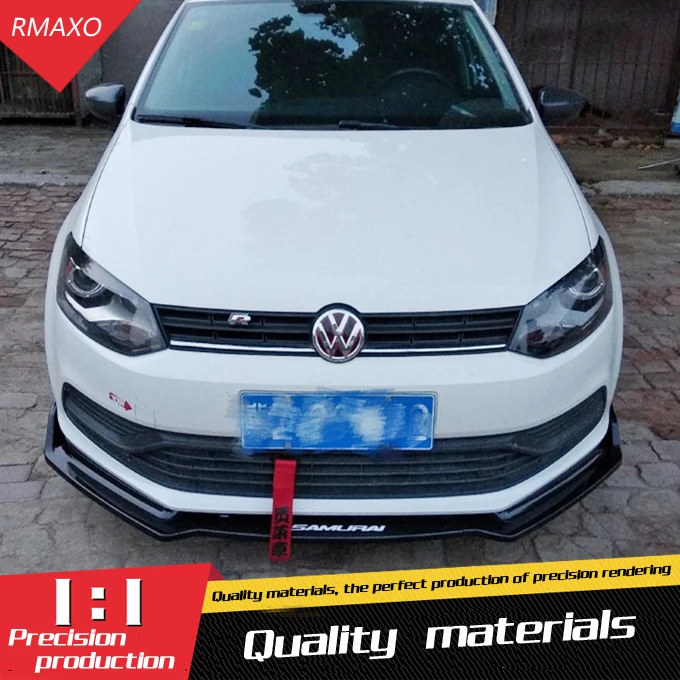Для Volkswagen POLO Body kit спойлер 2014-2018 DC ABS задний передний бампер диффузор защитные