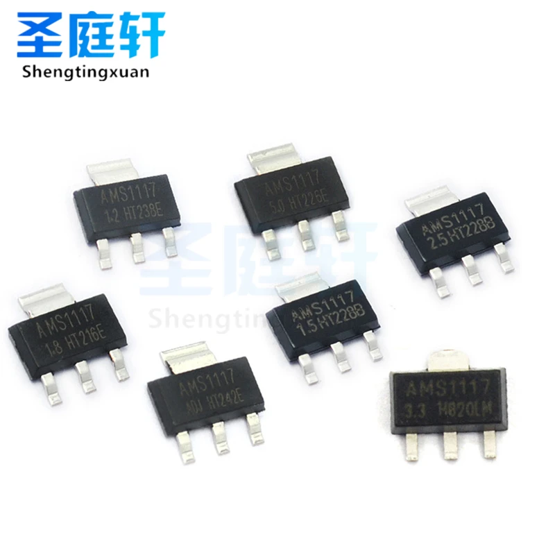50 шт. AMS1117 series AMS1117-3.3V AMS1117-ADJ AMS1117-1.8V AMS1117-1.2V AMS1117-5.0V AMS1117-3.3 стабильный чип питания