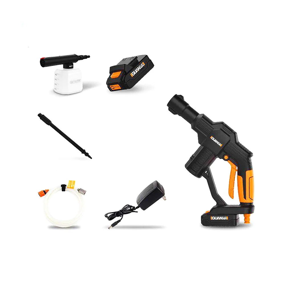 

20V Electric Car Washer Wireless Pressure Rechargeable Car Washing Machine Handheld Cleaning Equipment Portable Lithium Battery