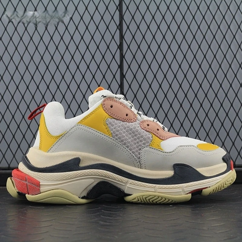 

New Casual Mens Shoes Top Quality Genuine Leather Shoes Brand Paris Breathable platform Sneakers Running fitness couple shoes