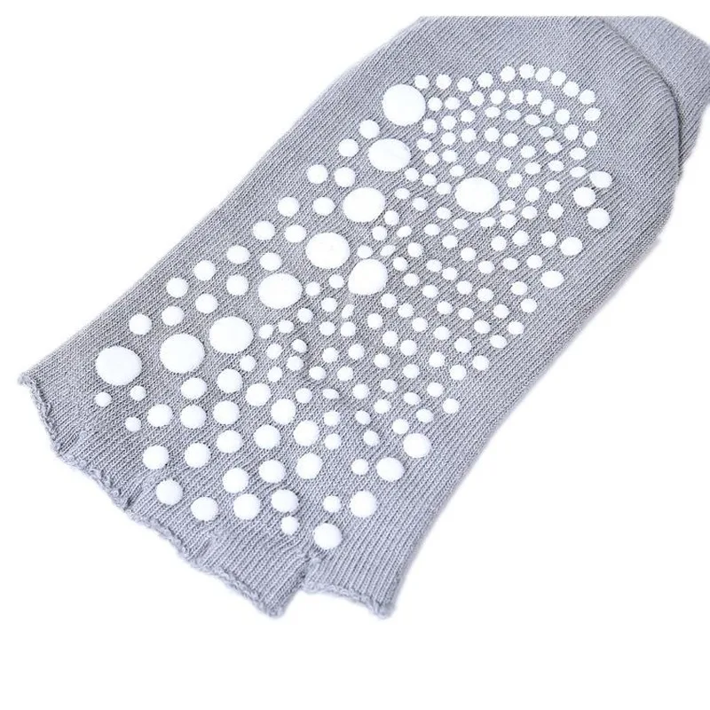 Профессиональные носки для йоги женские хлопковые нескользящие с открытой