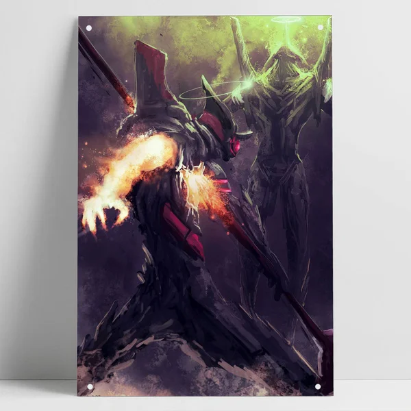 

Evangelion Cool Anime Tin Sign Bar Pub Home Metal Poster Wall Art Decor Poster 8"X12" 12"X16" ntpp1548