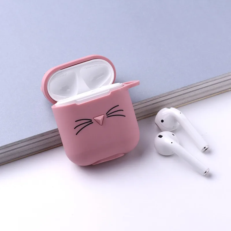Чехол с милым котом, мультяшный защитный чехол, Bluetooth, беспроводной чехол для наушников, чехол для Air Pods